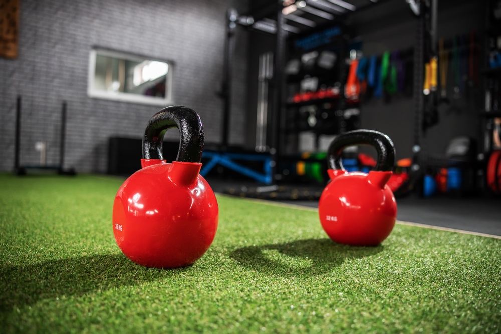 Sports synthetic grass installation